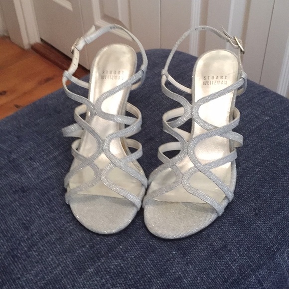 Stuart Weitzman Shoes - Stuart Weitzman Silver Dress Heel